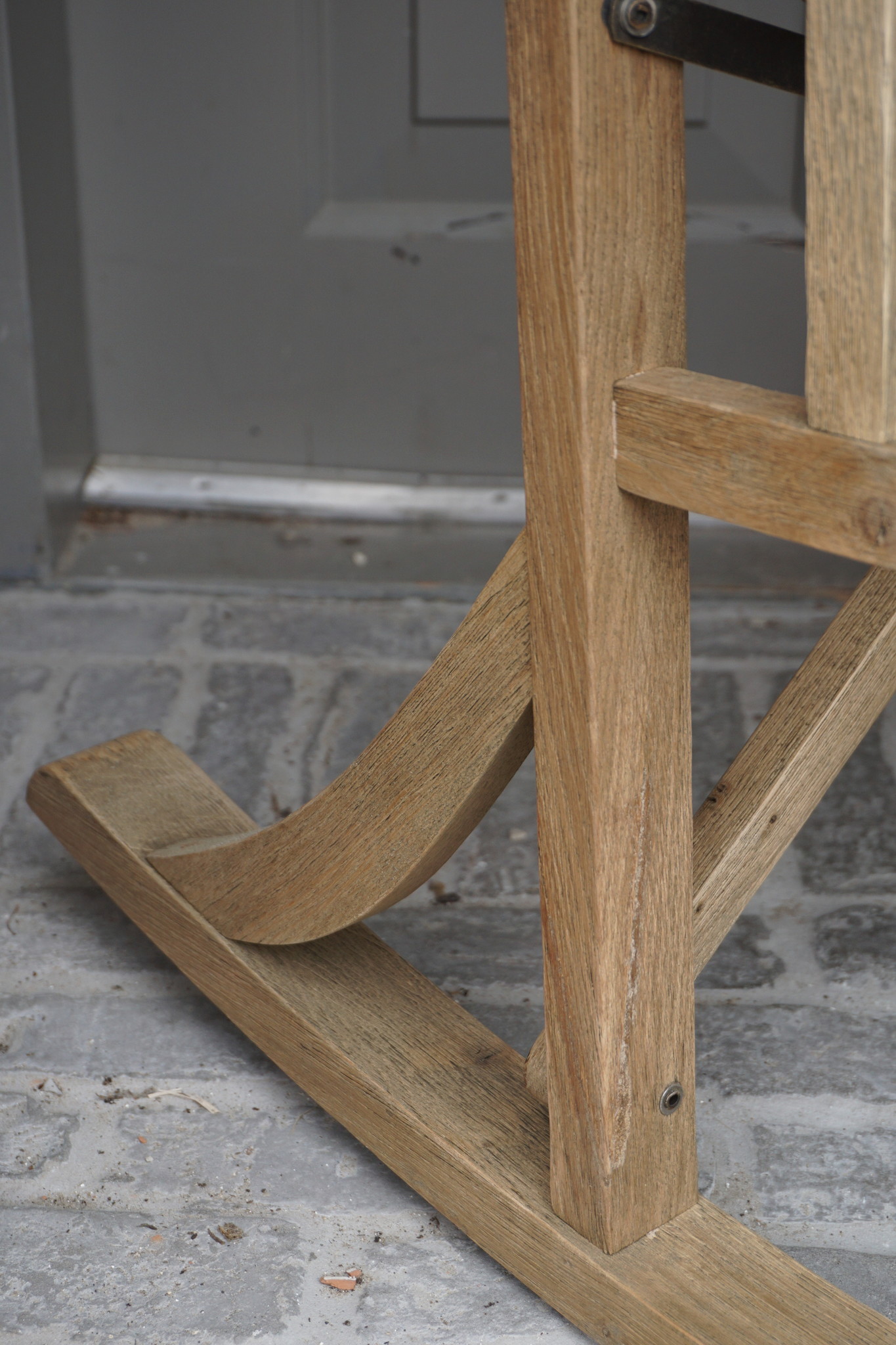 Rene Houtman Regisseursstoel Flo lichtgrijs/sand Hout 75x60x86cm