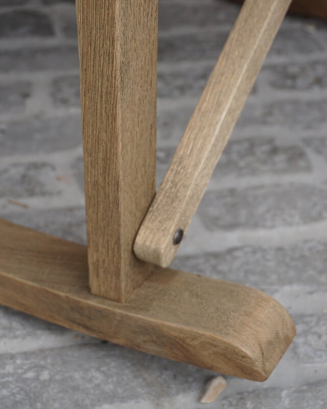 Rene Houtman Regisseursstoel Flo lichtgrijs/sand Hout 75x60x86cm