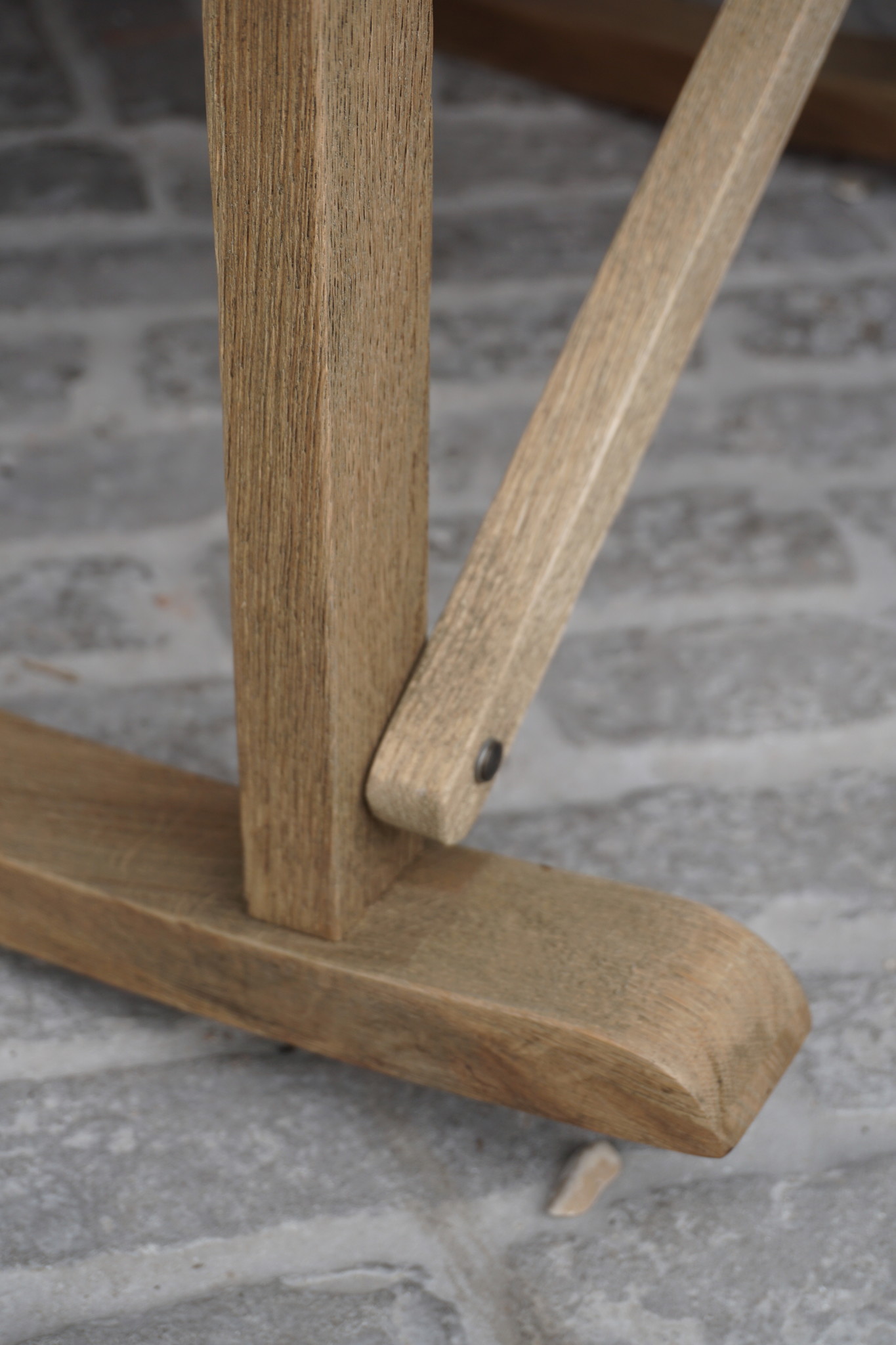 Rene Houtman Regisseursstoel Flo lichtgrijs/sand Hout 75x60x86cm