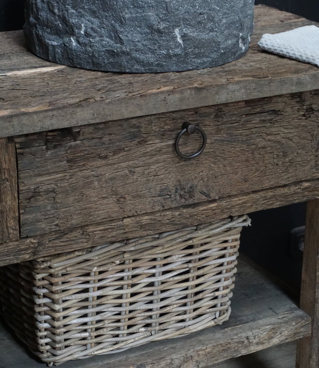 Rene Houtman Badkamermeubel Henk Oud Eiken Wagondelen - Kies Maat