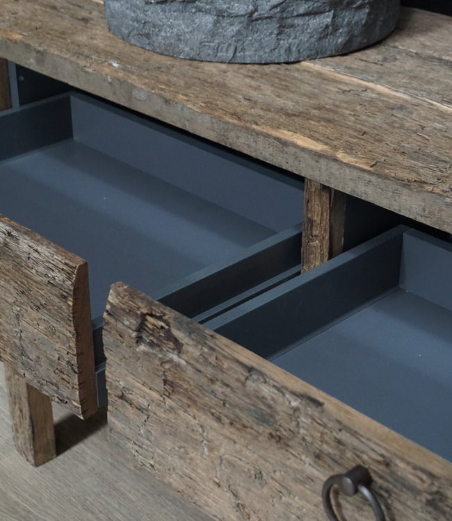 Rene Houtman Badkamermeubel Henk Oud Eiken Wagondelen - Kies Maat