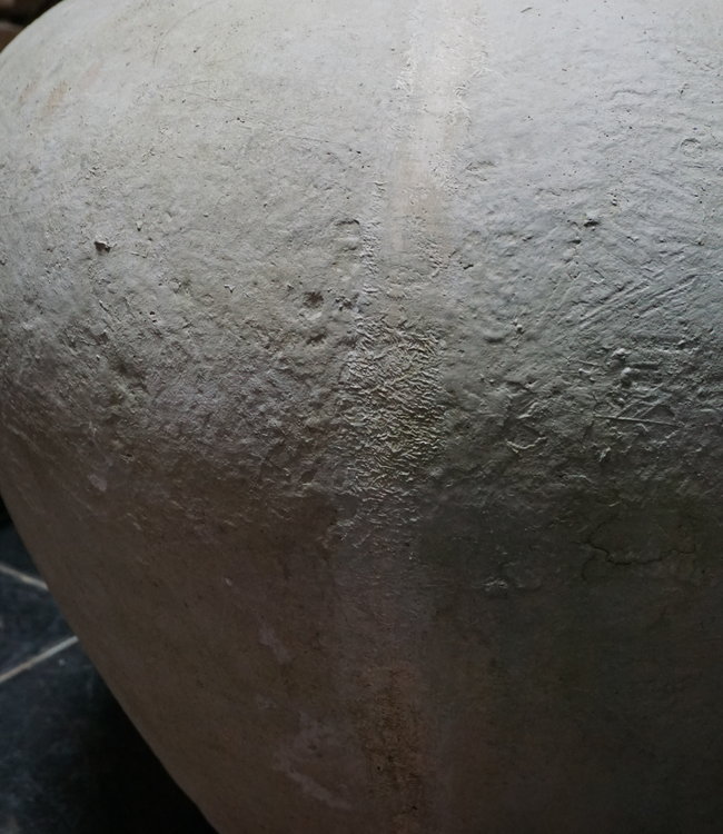 Rene Houtman Pot Kruik Oud Steen Wit H65xD70 cm