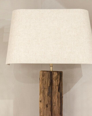 Be-Uniq Wand Lampenkap - Linnen Naturel - H28 x B45 cm