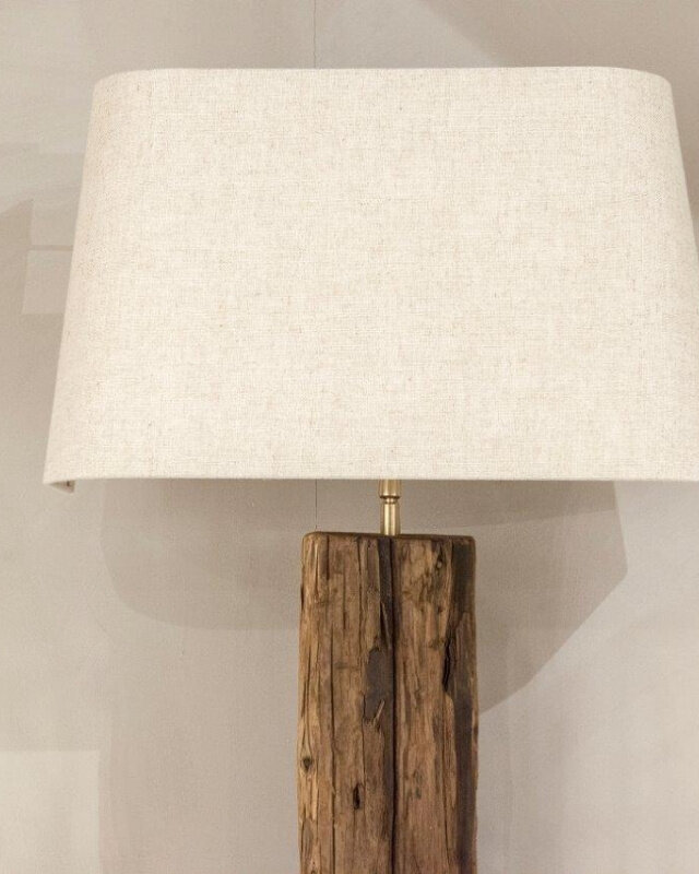 Be-Uniq Wand Lampenkap - Linnen Naturel - H28 x B45 cm