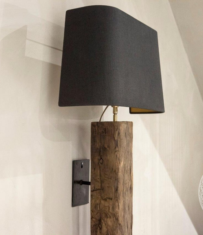 Be-Uniq Railway Wandlamp - H90 - Zwarte Kap