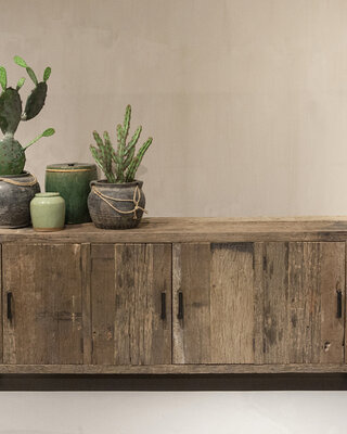Be-Uniq Urban Dressoir - Oud Hout - H75 x B240 x D45 cm