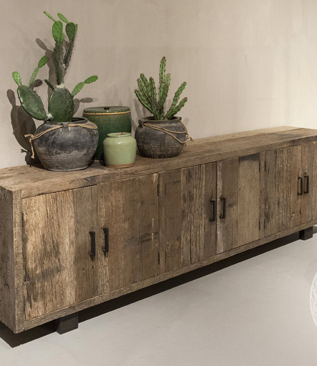 Be-Uniq Urban Dressoir - Oud Hout - H75 x B240 x D45 cm