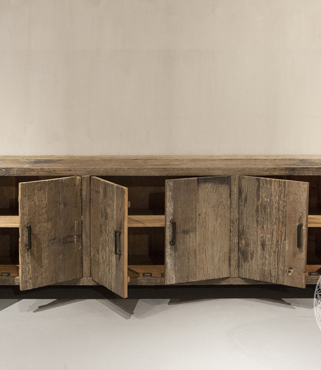 Be-Uniq Urban Dressoir - Oud Hout - H75 x B240 x D45 cm