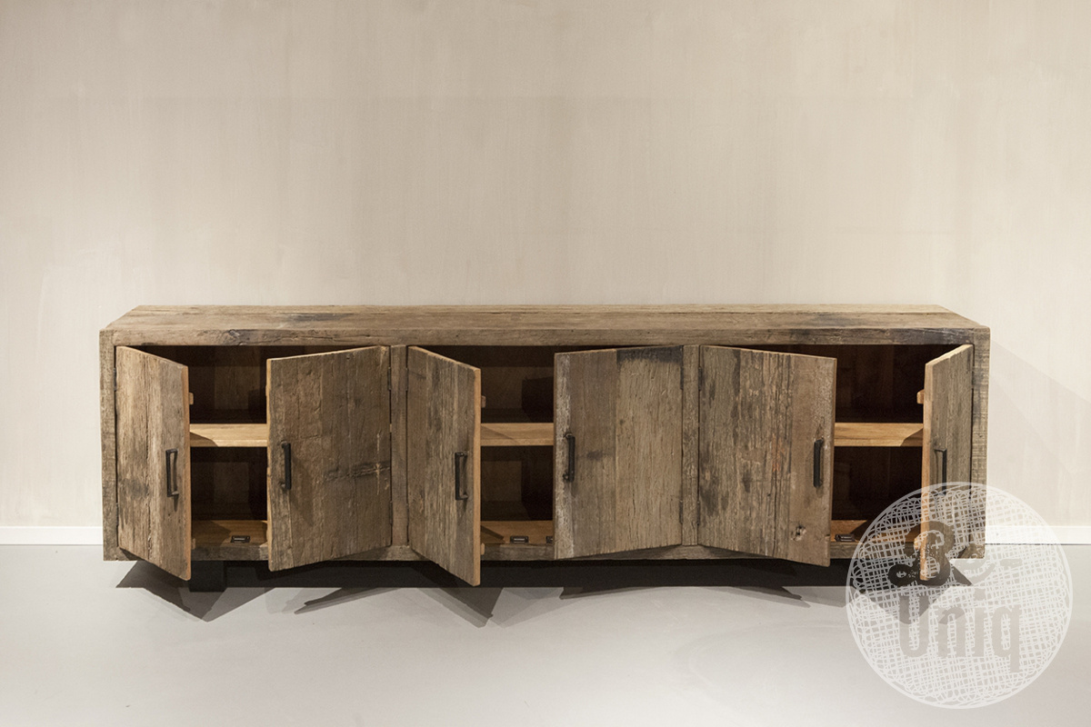 Be-Uniq Urban Dressoir - Oud Hout - H75 x B240 x D45 cm