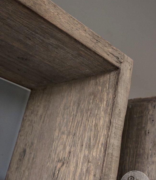 Be-Uniq Oud Houten Boekenrek - H200 x B80 x D40 cm