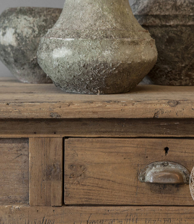 Be-Uniq Origineel Oude Wandtafel - Uit India - H90 x B191 cm