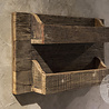 Be-Uniq Wandrek Lucas - Oud Hout - H36 x B60 x D11 cm Be-Uniq Wandrek Lucas - Oud Hout - H36 x B60 x D11 cm