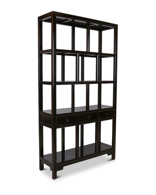Rene Houtman Henan Open Kast - Zwart - 126 x 42 x 229 cm