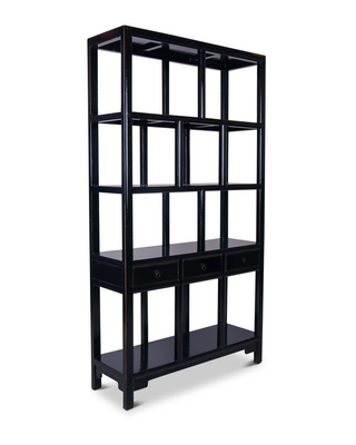 Rene Houtman Henan Open Kast - Dark Blue - 126 x 42 x 229 cm