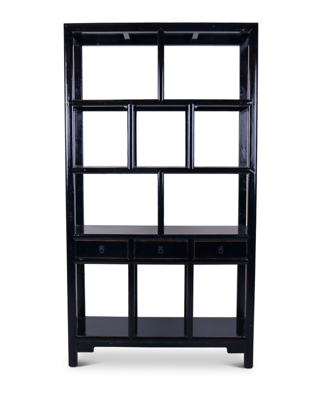 Rene Houtman Henan Open Kast - Dark Blue - 126 x 42 x 229 cm