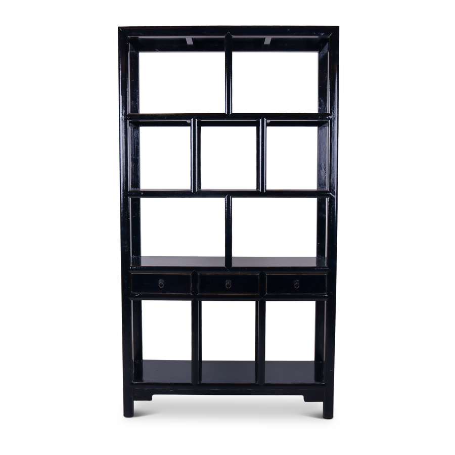 Rene Houtman Henan Open Kast - Dark Blue - 126 x 42 x 229 cm