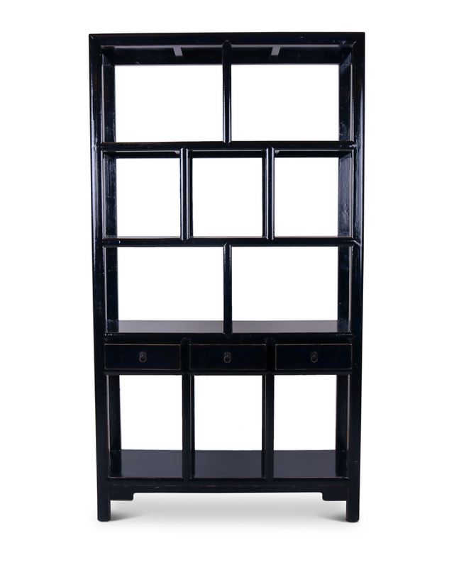 Rene Houtman Henan Open Kast - Dark Blue - 126 x 42 x 229 cm