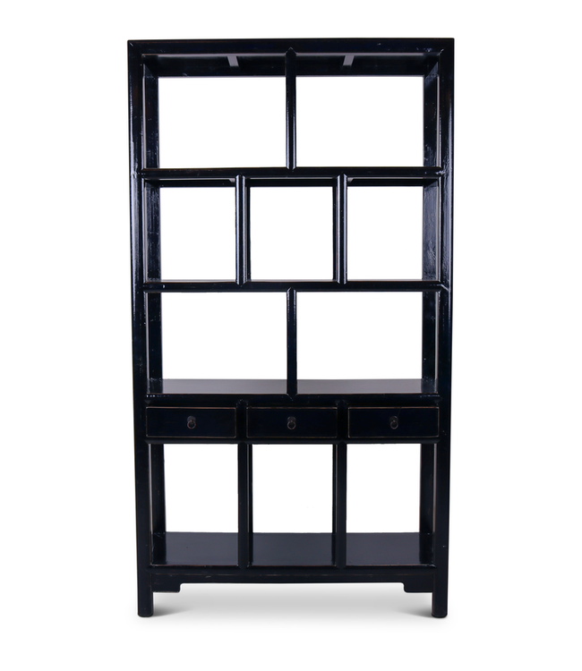 Rene Houtman Henan Open Kast - Dark Blue - 126 x 42 x 229 cm