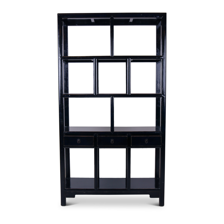Rene Houtman Henan Open Kast - Dark Blue - 126 x 42 x 229 cm