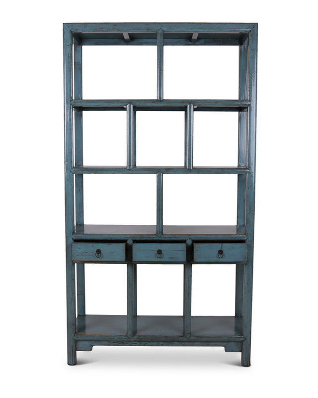 Rene Houtman Henan Open Kast - Light Blue - 126 x 42 x 229 cm