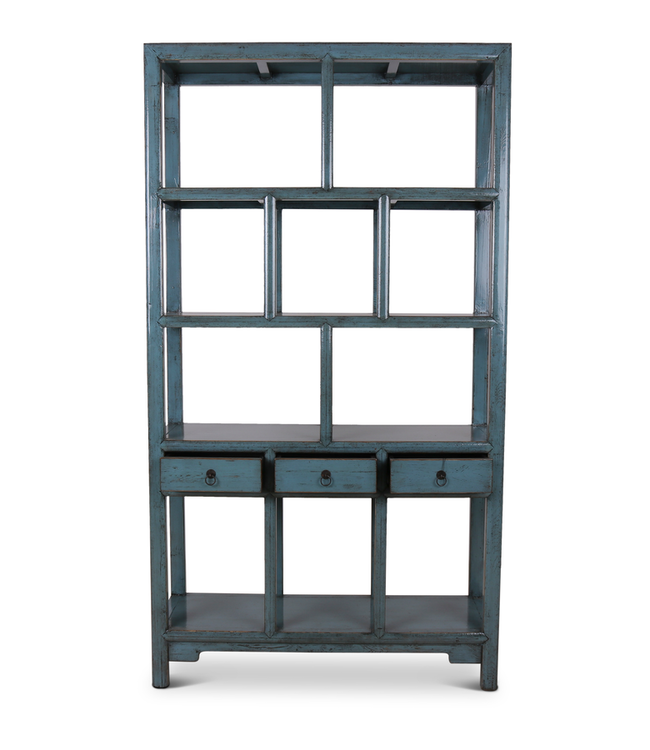 Rene Houtman Henan Open Kast - Light Blue - 126 x 42 x 229 cm