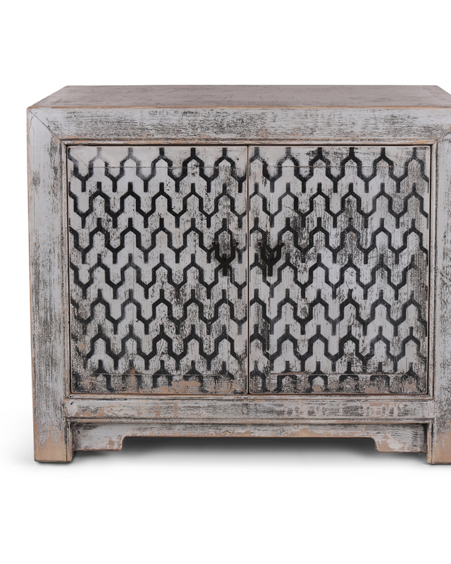 Rene Houtman Kist met Lades - Wit - 100 x 45 x 85 cm