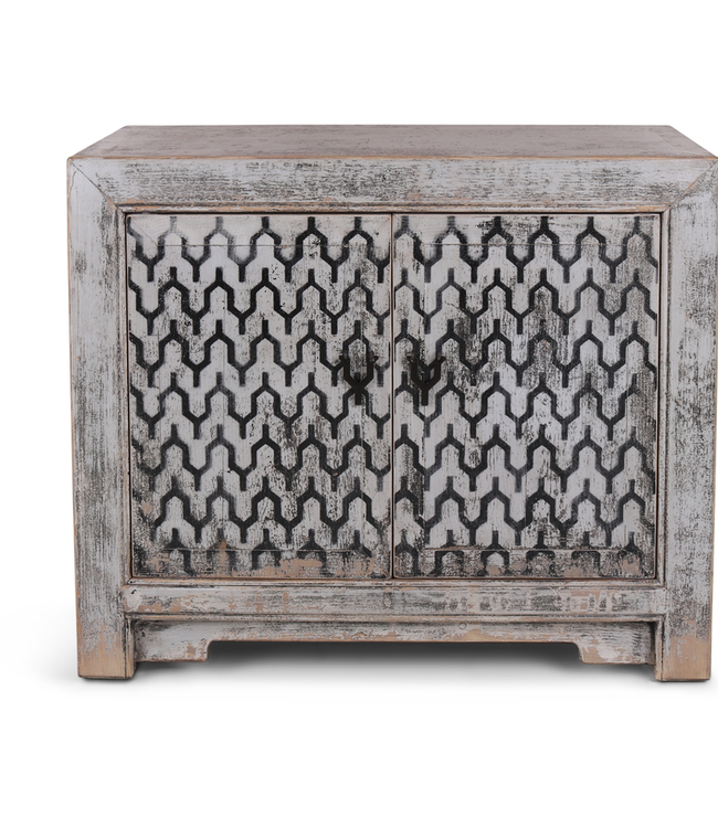 Rene Houtman Kist met Lades - Wit - 100 x 45 x 85 cm