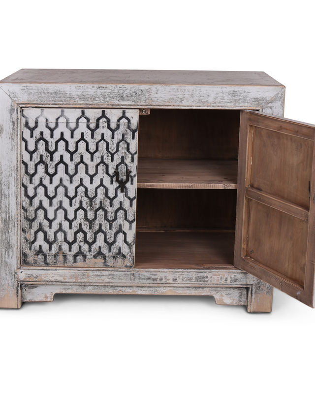 Rene Houtman Kist met Lades - Wit - 100 x 45 x 85 cm