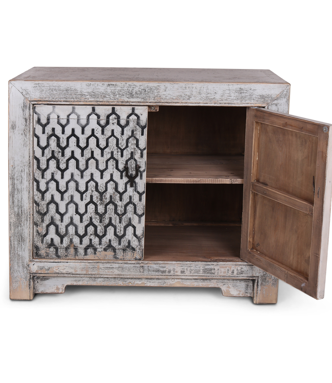 Rene Houtman Kist met Lades - Wit - 100 x 45 x 85 cm