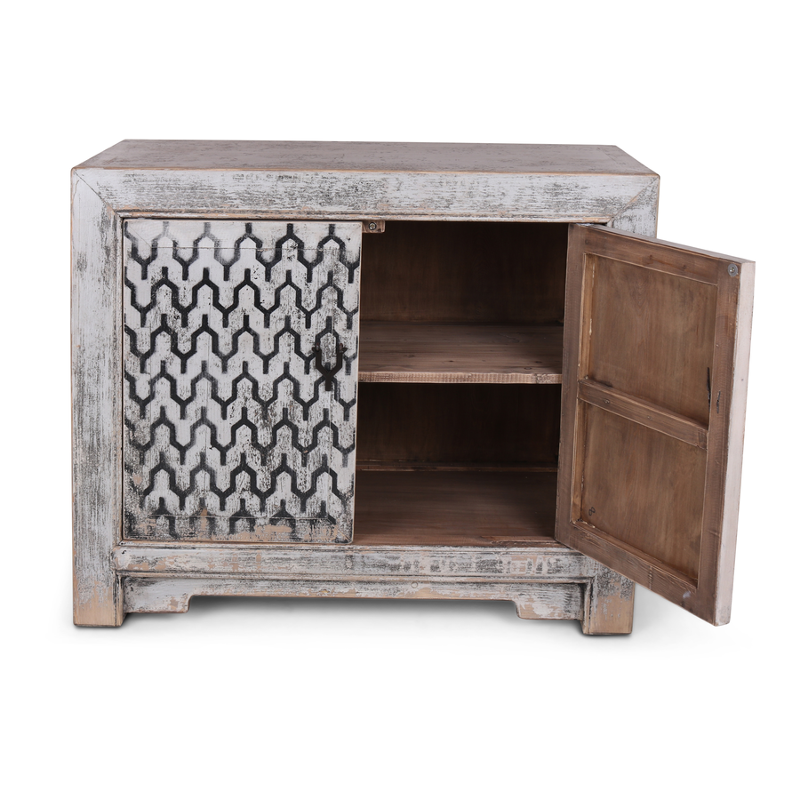 Rene Houtman Kist met Lades - Wit - 100 x 45 x 85 cm