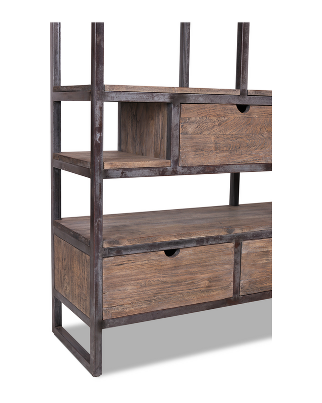 Rene Houtman Thomas Boekenkast - Grijs - 160 x 40 x 220 cm