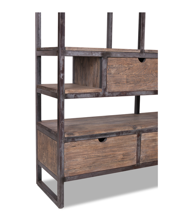 Rene Houtman Thomas Boekenkast - Grijs - 160 x 40 x 220 cm