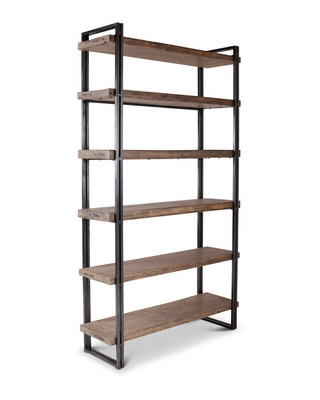 Rene Houtman Boekenrek Novi - IJzer & Hout - L130 x B40 x H220 cm
