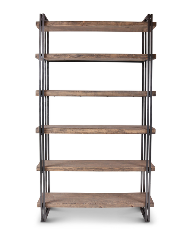 Rene Houtman Boekenrek Novi - IJzer & Hout - L130 x B40 x H220 cm
