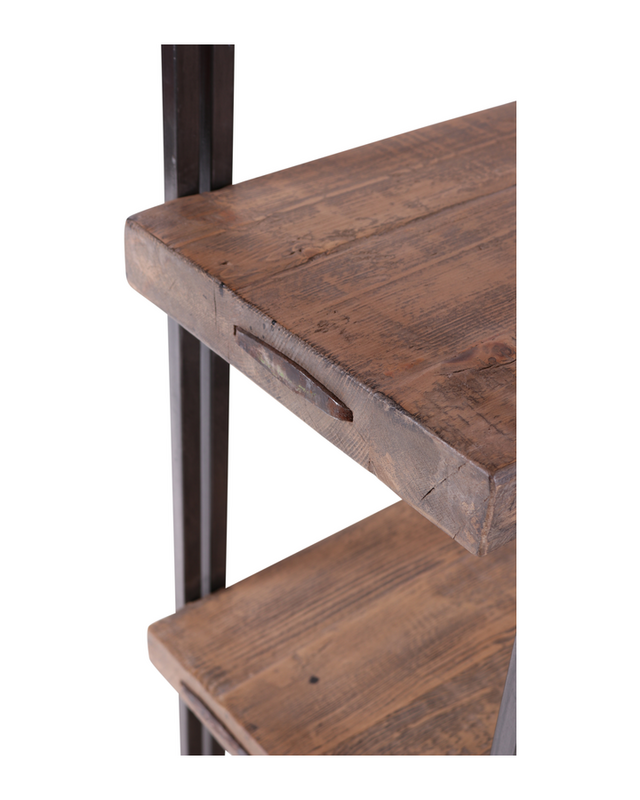 Rene Houtman Boekenrek Novi - IJzer & Hout - L130 x B40 x H220 cm