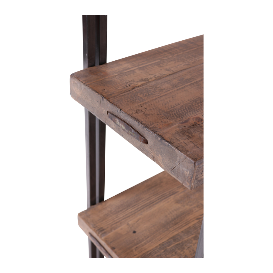 Rene Houtman Boekenrek Novi - IJzer & Hout - L130 x B40 x H220 cm