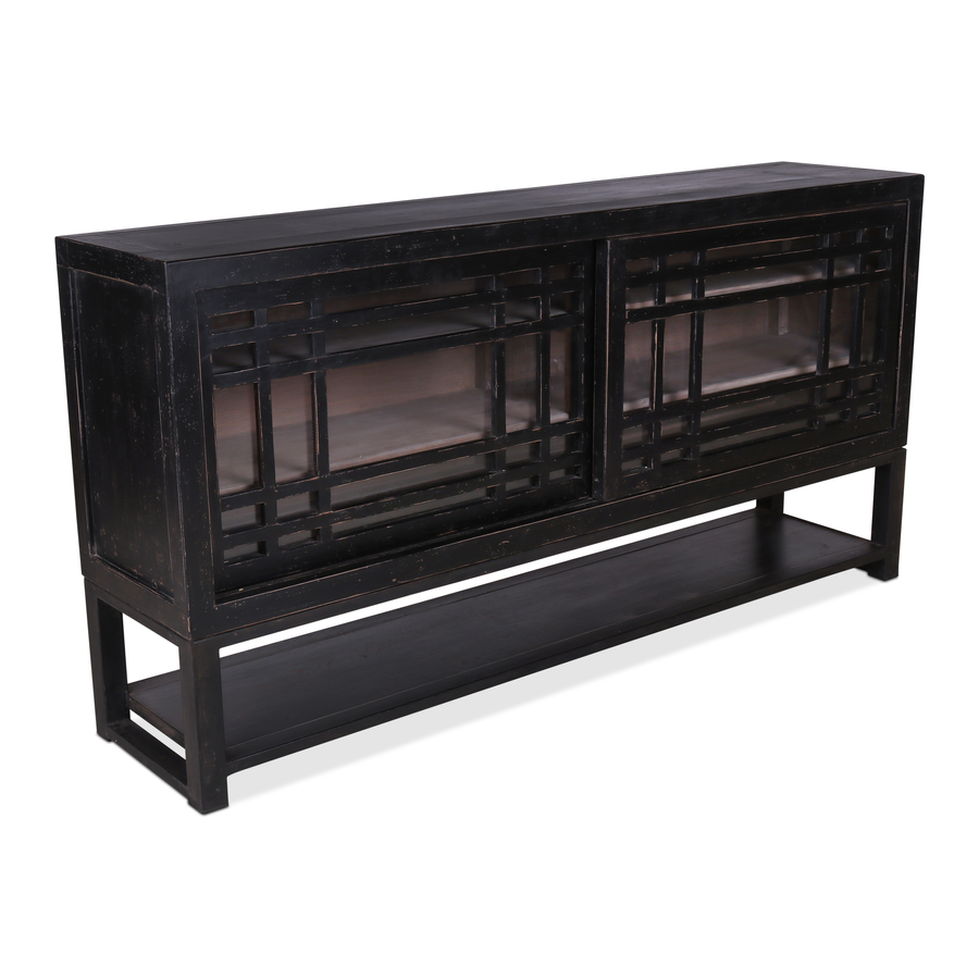 Rene Houtman Murrano Dressoir - Zwart - L180 x B40 x H90 cm