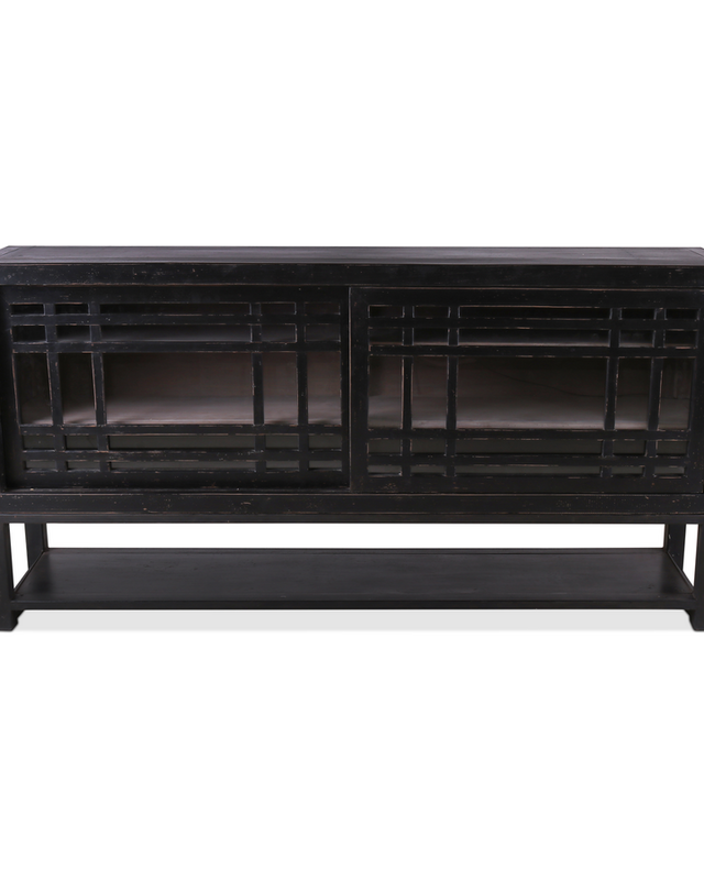 Rene Houtman Murrano Dressoir - Zwart - L180 x B40 x H90 cm