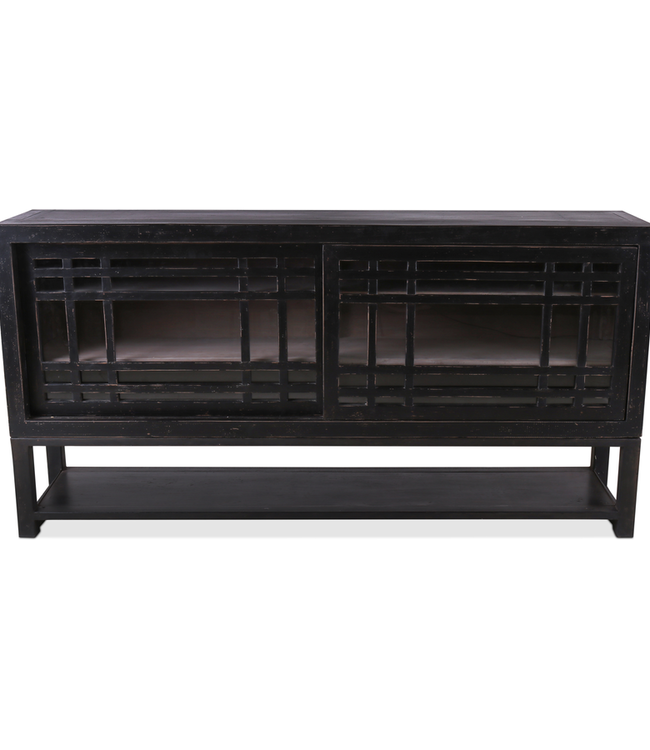 Rene Houtman Murrano Dressoir - Zwart - L180 x B40 x H90 cm