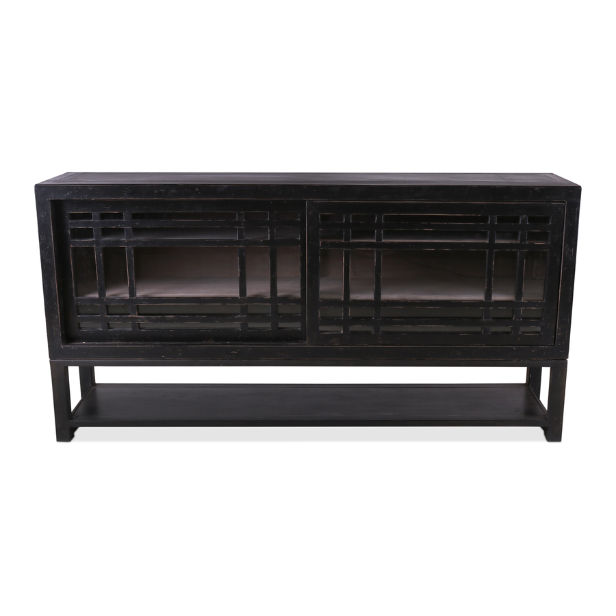 Rene Houtman Murrano Dressoir - Zwart - L180 x B40 x H90 cm