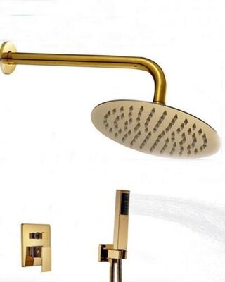 Rene Houtman Inbouwdouche - Goud - D20 cm