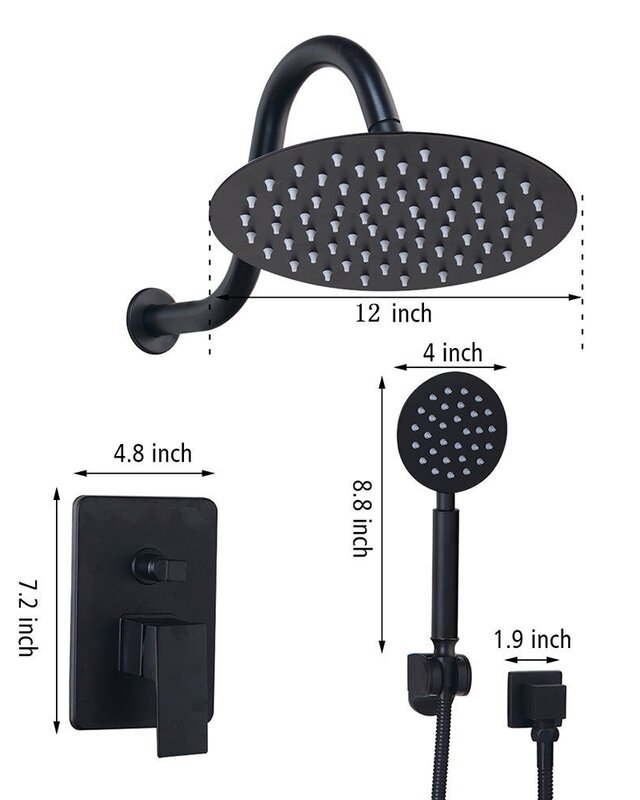 Rene Houtman Douche set - Zwart