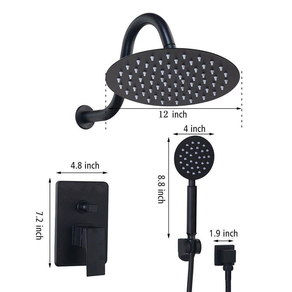 Rene Houtman Douche set - Zwart