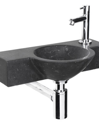 Differnz Teti Fonteinset - Zwart - L40 x B23 x H8 cm
