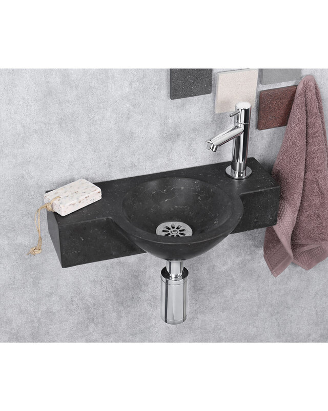 Differnz Teti Fonteinset - Zwart - L40 x B23 x H8 cm