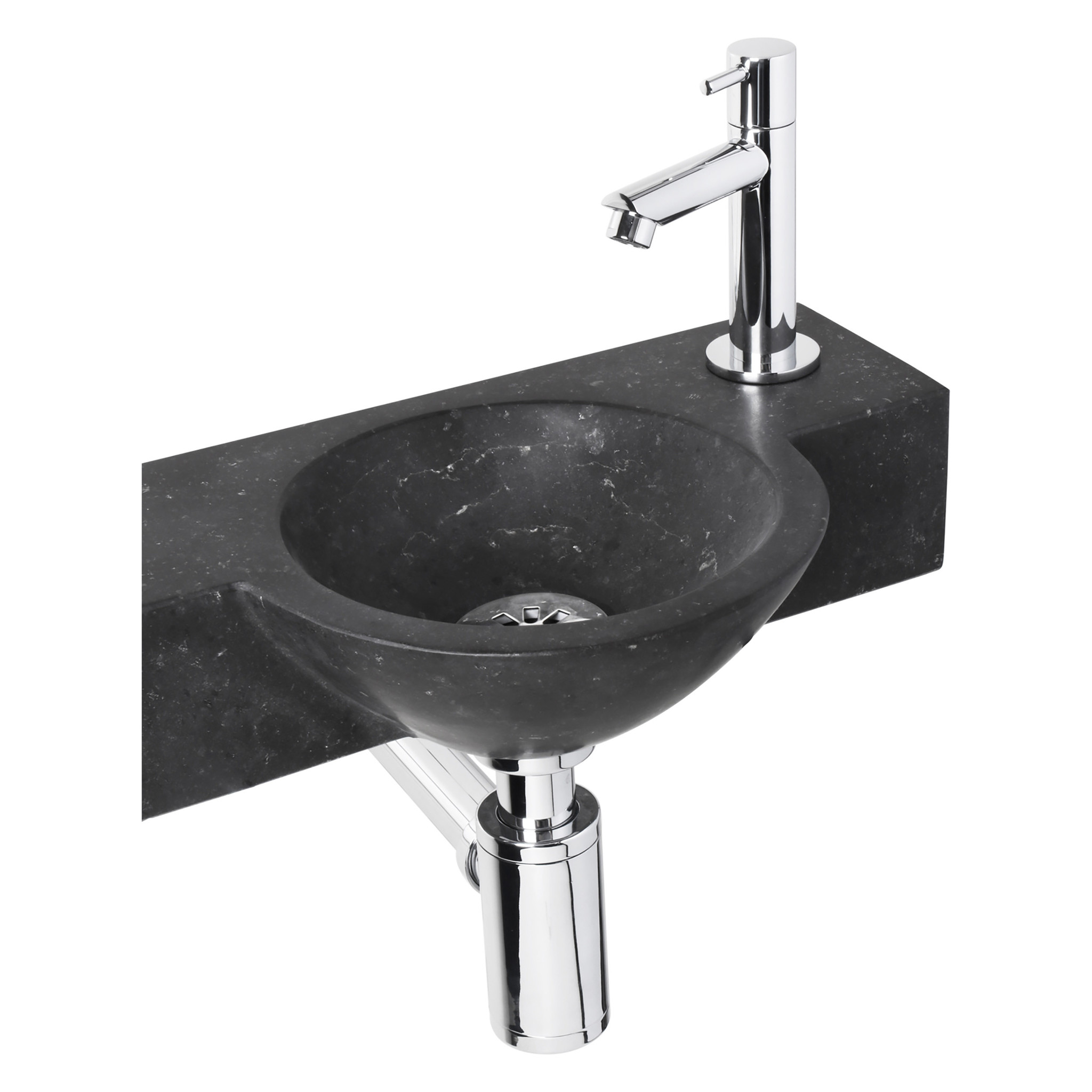 Differnz Teti Fonteinset - Zwart - L40 x B23 x H8 cm