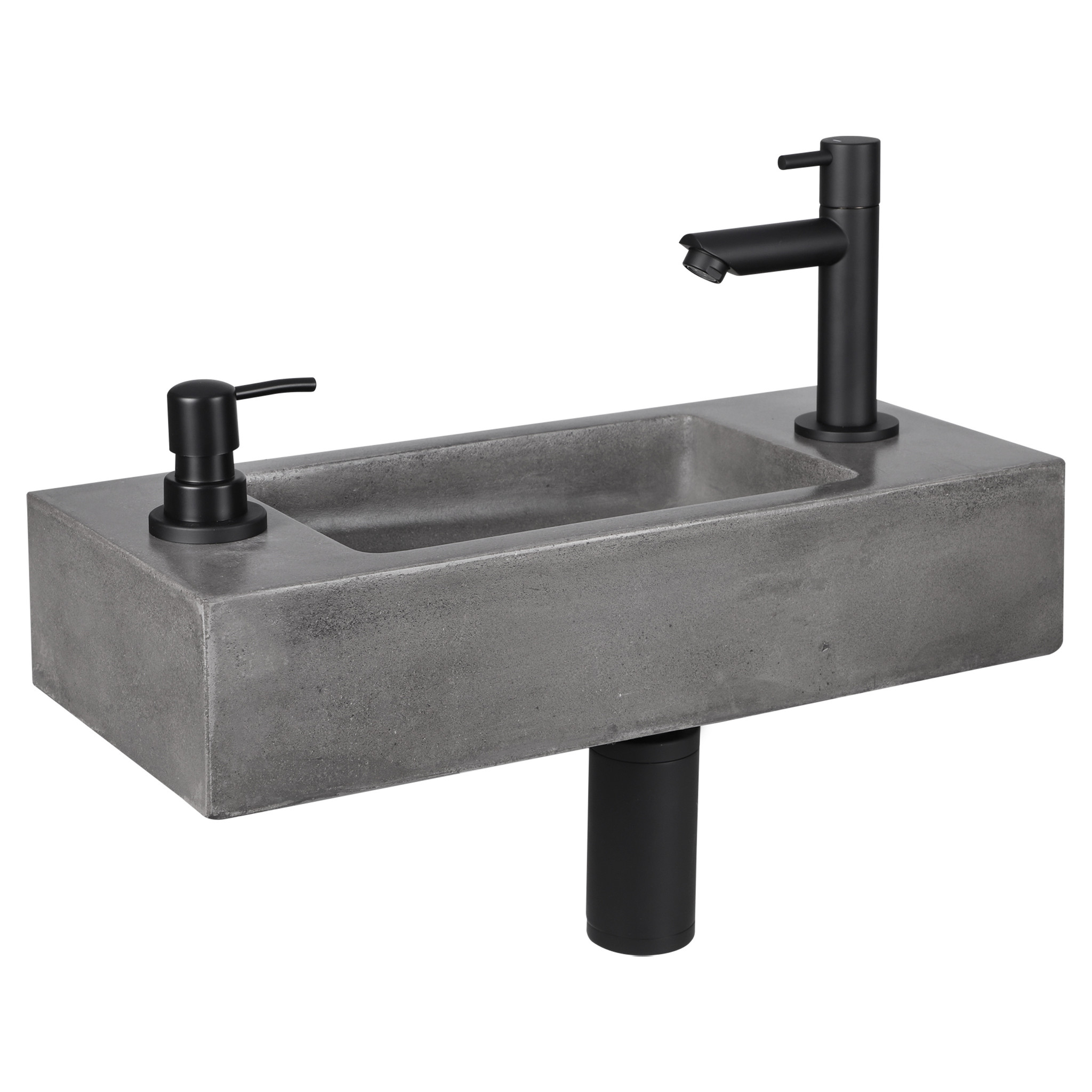 Differnz Jax Fonteinset - Donkergrijs - L42 x B18,5 x H9 cm