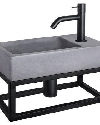 Differnz Force Fonteinset - Met Handdoekrek - L40 x B22 cm