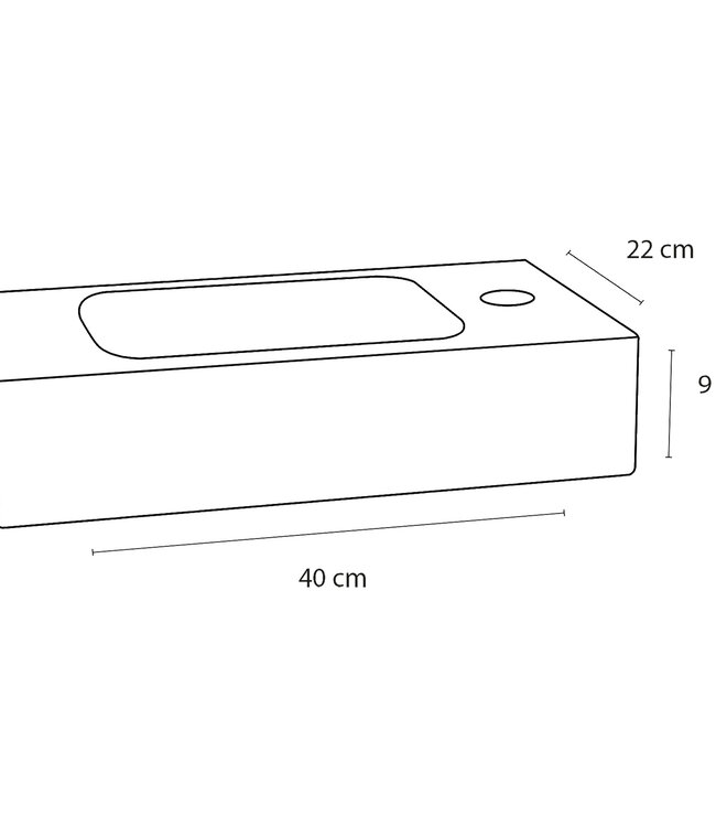 Differnz Zwarte Fonteinset - Natuursteen - L40 x B22 x H9 cm