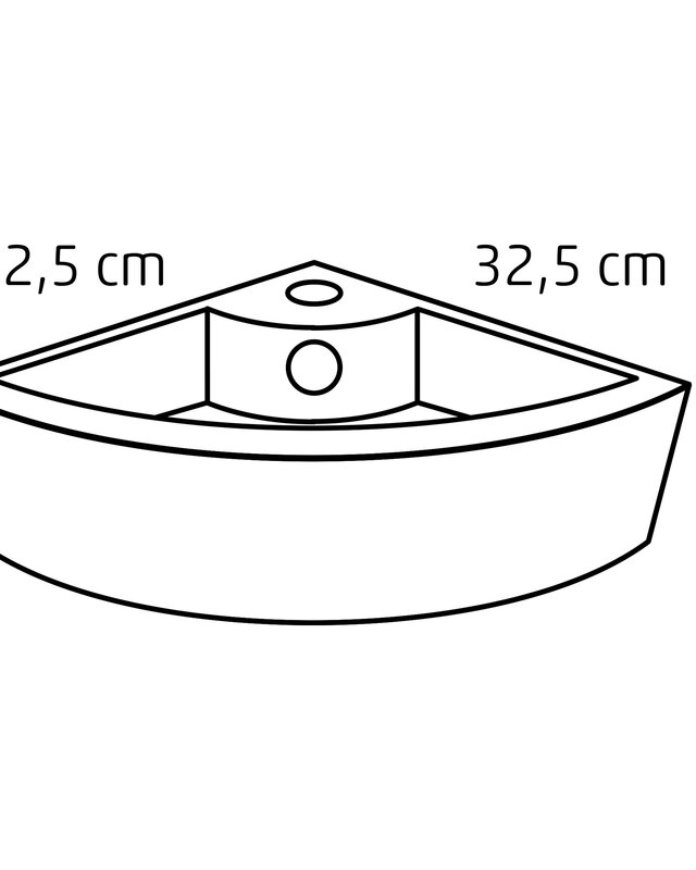 Differnz Keres Fonteinset - Warm/Koud - L32 x B32 x H12,5 cm